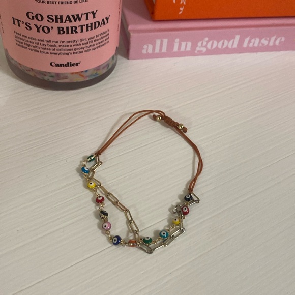 Gold Evil Eye Francesca’s Bracelet - Picture 1 of 3